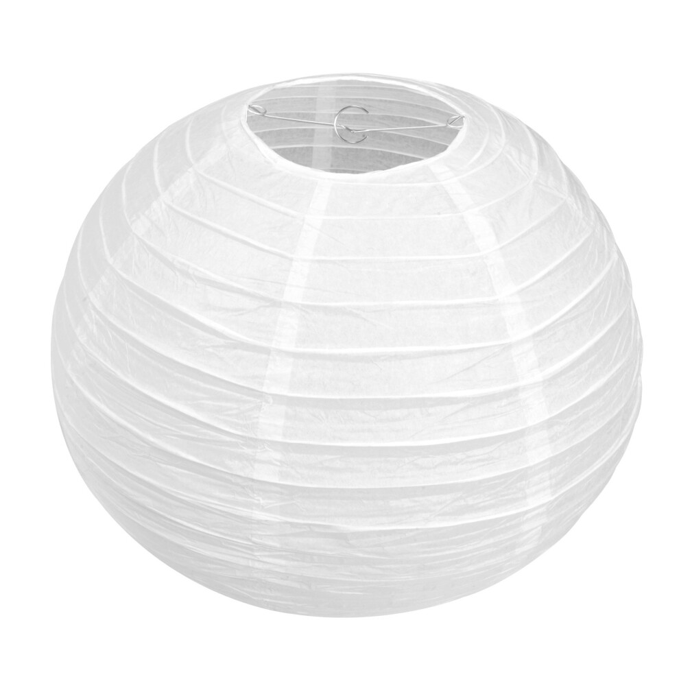1 X Chinese Japanese Paper Lantern Lampshade, 40Cm(16") Creamy- White 4851114144946