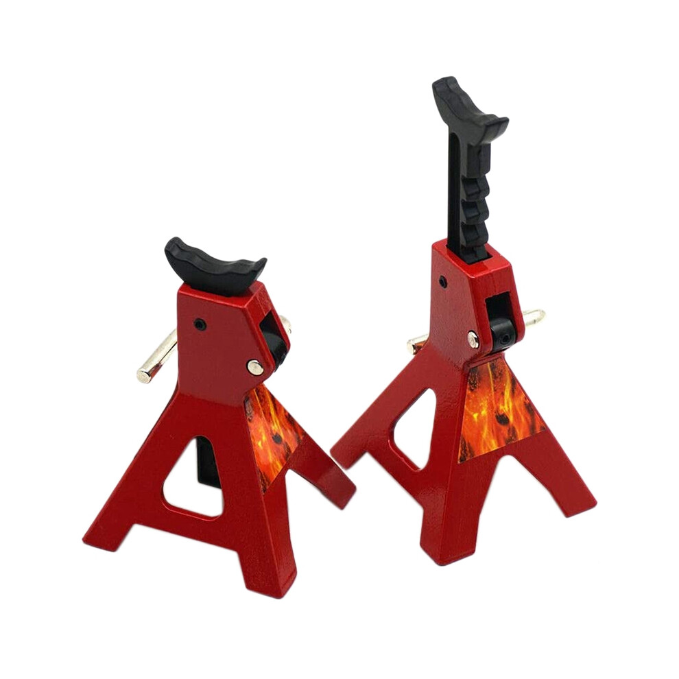 2Pcs 6 Ton Rc Car Scale Jack Stands For Axial Scx10 Wraith Trx4 D90 4851114143192