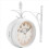 Iron Round Wall Hanging Double Sided Retro Station Clock Home Decor 1