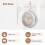 Iron Round Wall Hanging Double Sided Retro Station Clock Home Decor 5