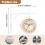Iron Round Wall Hanging Double Sided Retro Station Clock Home Decor 7