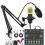V8S Live Sound Card Podcast Equipment Bundle,with Microphone Set 1