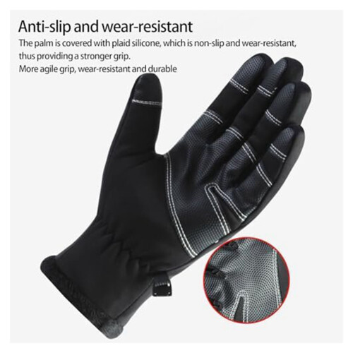 Anti-Slip Heating Motorcycle Gloves Windproof Heating Work Gloves XL 1
