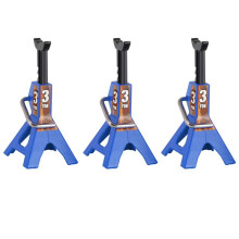 Macaco de 3 toneladas com capacidade de elevação de eixo e suporte para serviços pesados, azul
