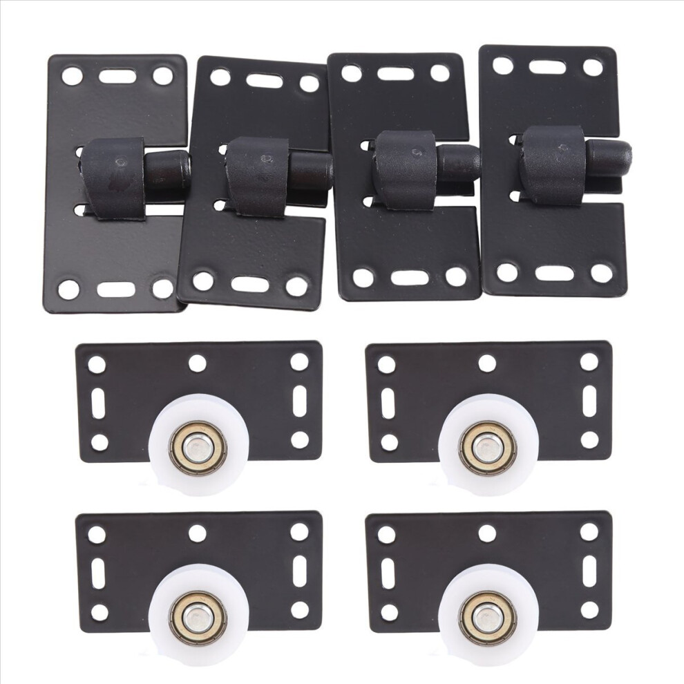 4Sets Sliding Door Rollers Pulleys Smoothly & Mute Nylon Wheels 4851114153146