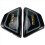 1 Pair Right & Left Frame Covers Panels For Motorcycle Black 1