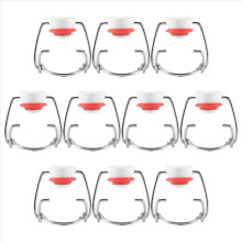 Swing Top Glass Bottle Caps Flip Beer Bottle Swing Cap 10Pcs