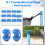 12 stk. trampolinehetter 25 mm, trampolineendehetter 7