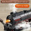 Locomotive à vapeur, rail, train électrique télécommandé rechargeable 2