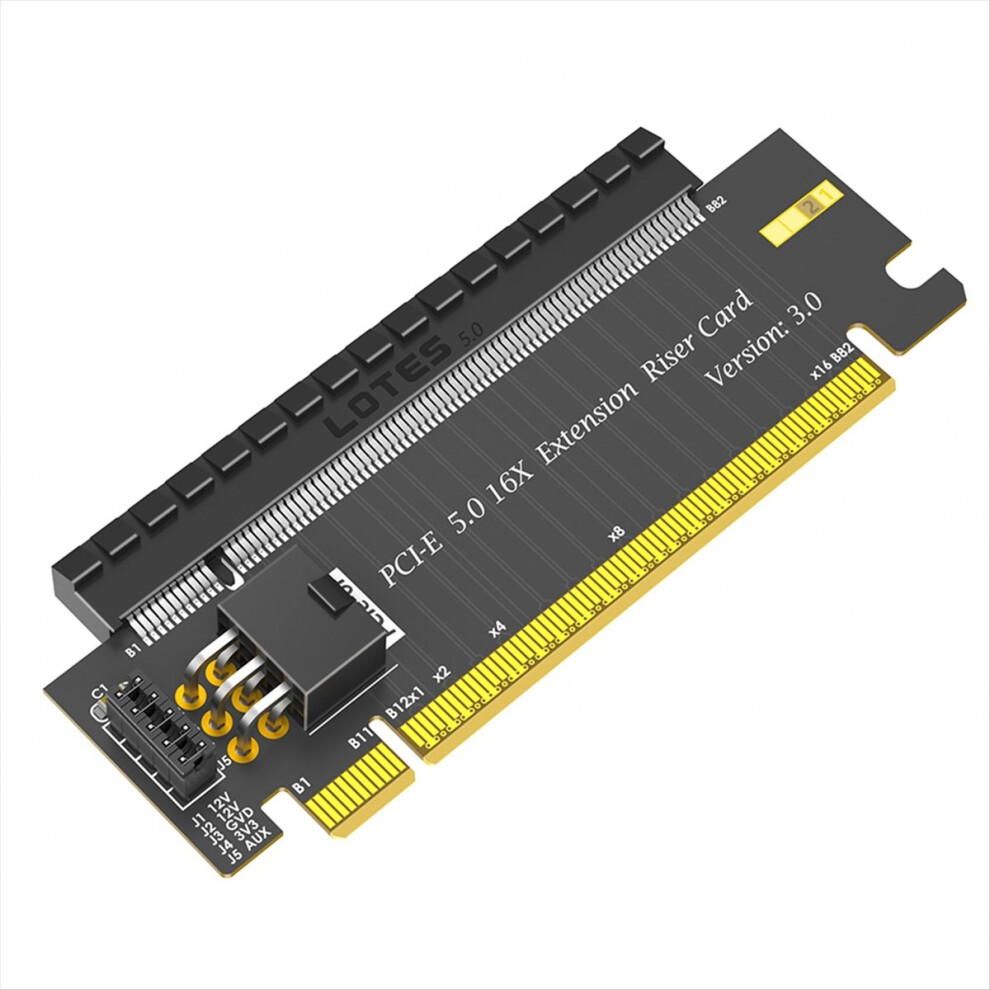 Pci-E 5.0 16X To X16 180Degree Converter Adapter Card Pcie Riser Card 4852896952378