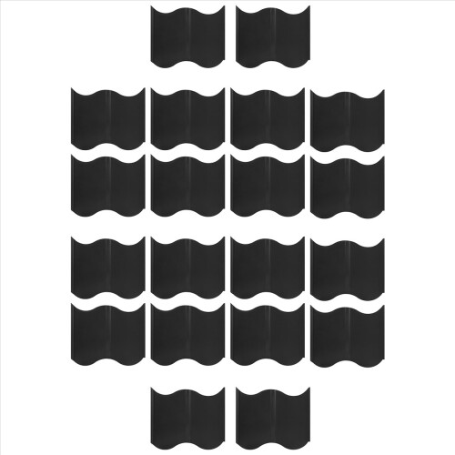 Garden Lawn Edging -20 Pack Landscape Plastic DIY Decorative 2