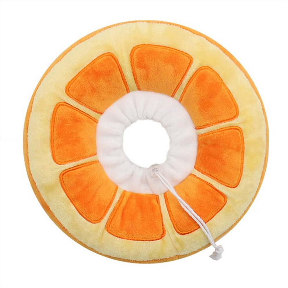 Adjustable Cat Cone Collar Soft, Recovery Collar, Large Orange 4851114158103