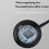 LED Magnifying Glass Desk Lamp 8X Magnification 3 Color Modes 5