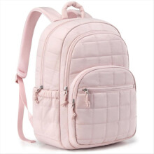 15.6in Laptop Bag College Backpack School Travel Book Bag Pink