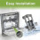 2PCS Dishwasher Lower Rack Holders Rack Fixing Clips Tine Row Clips 6