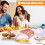 4Pcs Microwave Cooking Set Oven Cookware Set with Bacon Baking Plate 5
