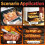 Digital köksmat Biff BBQ kötttermometer med vattentät prob 7