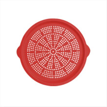 Siliconen pizzapan Multifunctionele bakplaat Anti-aanbak pizzapan, rood