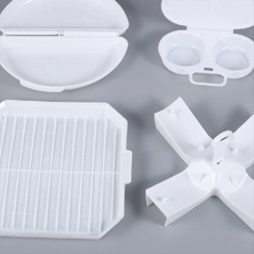 4Pcs Microwave Cooking Set Oven Cookware Set with Bacon Baking Plate 2