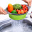2pcs Foldable Strainer Fruit Vegetable Washing Basket Colander Dish 2