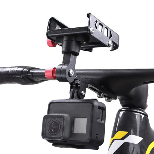 2 in 1 Bicycle Mobile Phone Support Integrated Handlebar Phone Stand 1