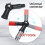Gutter Cleaning System 2 Adjustable Adapters 5.57ft Telescopic Poles 3