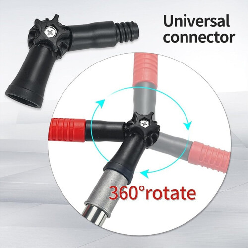 Gutter Cleaning System 2 Adjustable Adapters 5.57ft Telescopic Poles 2