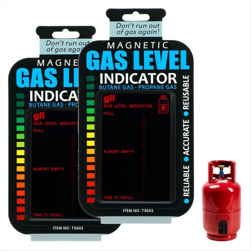 2-Pack Propane Tank Gauge Level Indicator Reusable Level 1