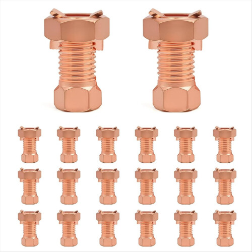 Elektrisk hegn Splitbolt Messing Jordklemme