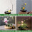 16 stk. plastikblomsterfrøer 5