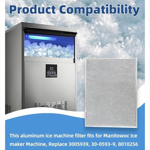 2Pcs Aluminum Ice Machine Filter Fits for Manitowoc Ice Machine 1