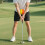 Golf Swing Trainer Aid Golf Swing Ball Alignment Orange 2