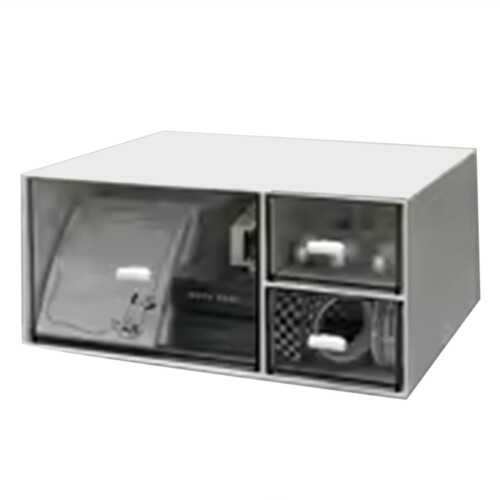 Simple Desktop Organizer Small Transparent Plastic B