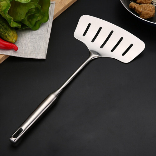 Large Stainless Steel Fish Frying Spatula Egg Pan 2