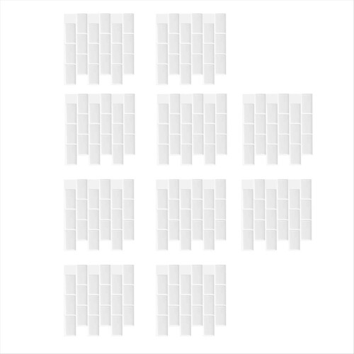 10 Sheets White PET Subway Tile 2