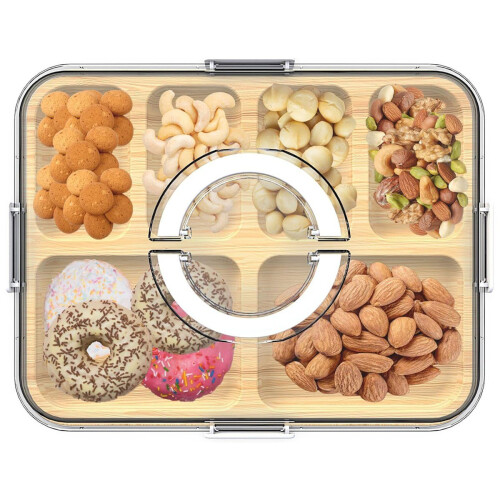 Wurstplatte mit Deckel Snackschale mit Deckel 2