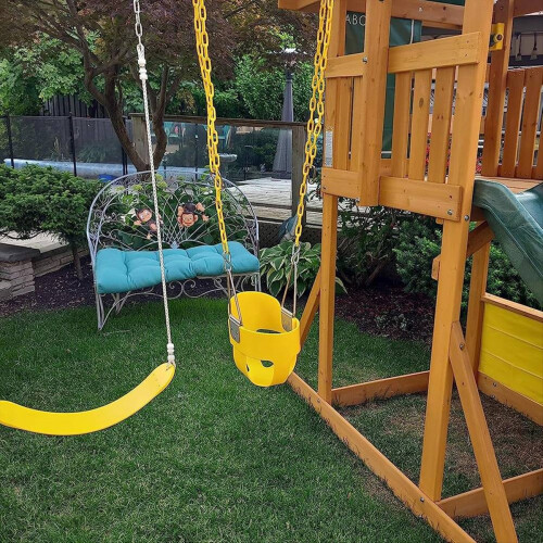2pcs Tree Swing Plastisol Coated Swing Chain 2pcs Tree Swing Chain 2