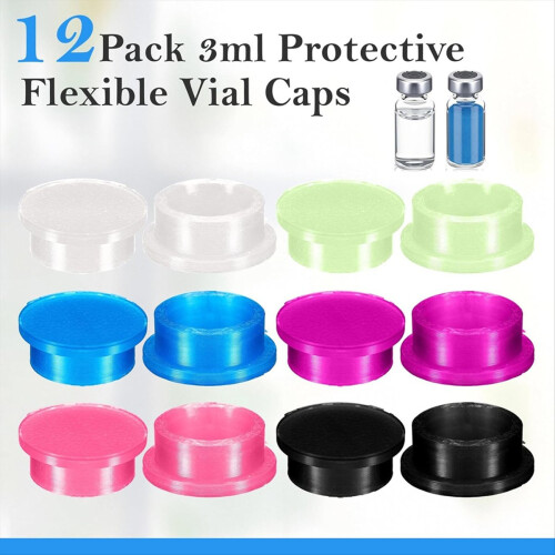 12-pack 3ml glazen flacondoppen 2