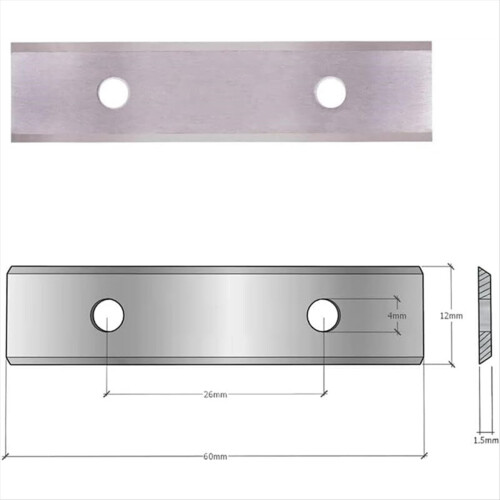 2.38inch(60mm) Paint Scraper Carbide Blades Double-Edged 10pcs 2