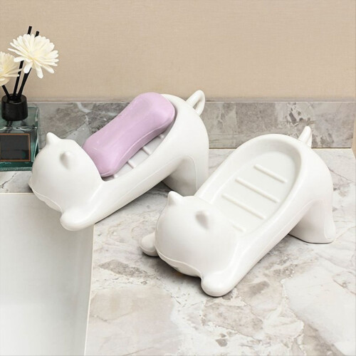 Cartoon Cat Zeepkist Plastic Zeephouder 1