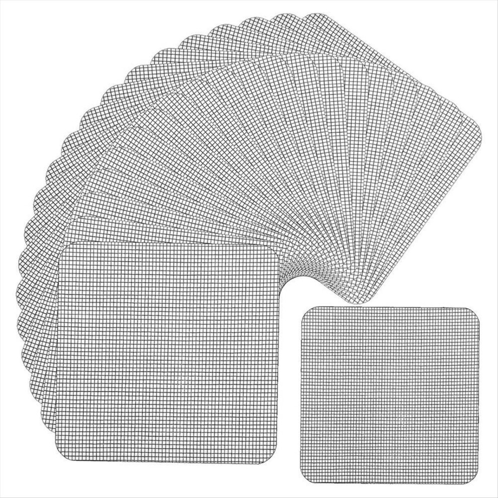 Window Screen Patch Repair Kit 20 Pcs Self-Adhesive Screen Patches 4851114192039
