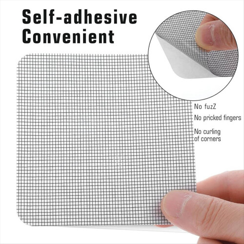 Window Screen Patch Repair Kit 20 Pcs Self-Adhesive Screen Patches 2