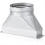 Kit de ventilação de transição de duto galvanizado de 3-1/4 x 10 x 6 polegadas para micro-ondas 1