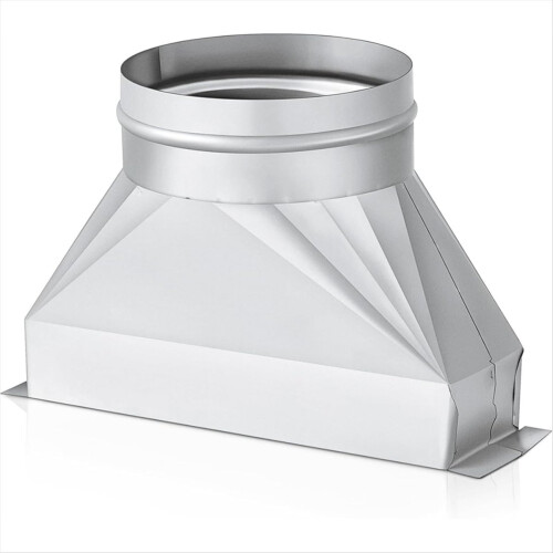 Kit de ventilação de transição de duto galvanizado de 3-1/4 x 10 x 6 polegadas para micro-ondas