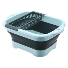 Lavabo para platos con tapón de drenaje para bañera de exterior