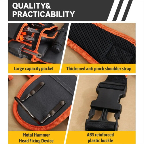 Heavy Duty Tool Belt Utility Toolbelt Adjustable Waist Holder 2