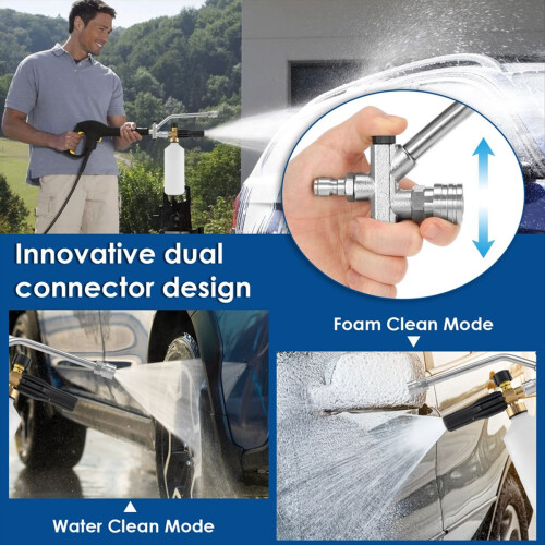 Διπλή Κεφαλή Υψηλής Πίεσης 4000 PSI με Διπλή Σύνδεση και Πιστοποίηση 1/4 ίντσας 1