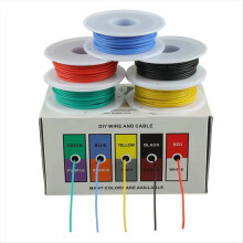 22AWG elektrische draad flexibele siliconen draden 22 gauge 5 kleuren
