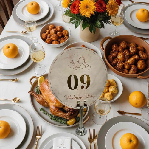 3-Inch Silver Table Number Holders 1