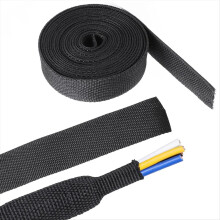 2 in 1 Heat Shrink Braided Sleeving Fabric Tubing